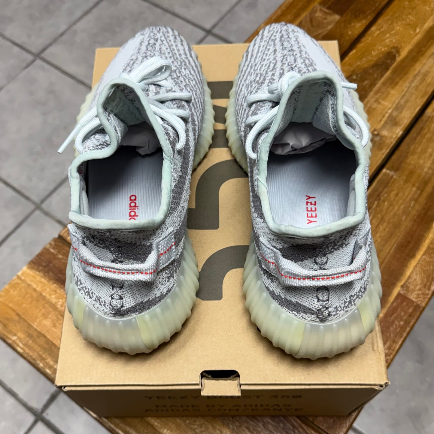 Yeezy 350 V2 Blue Tint (Worn)