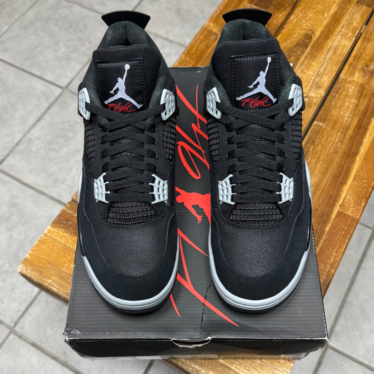 Jordan 4 Black Canvas
