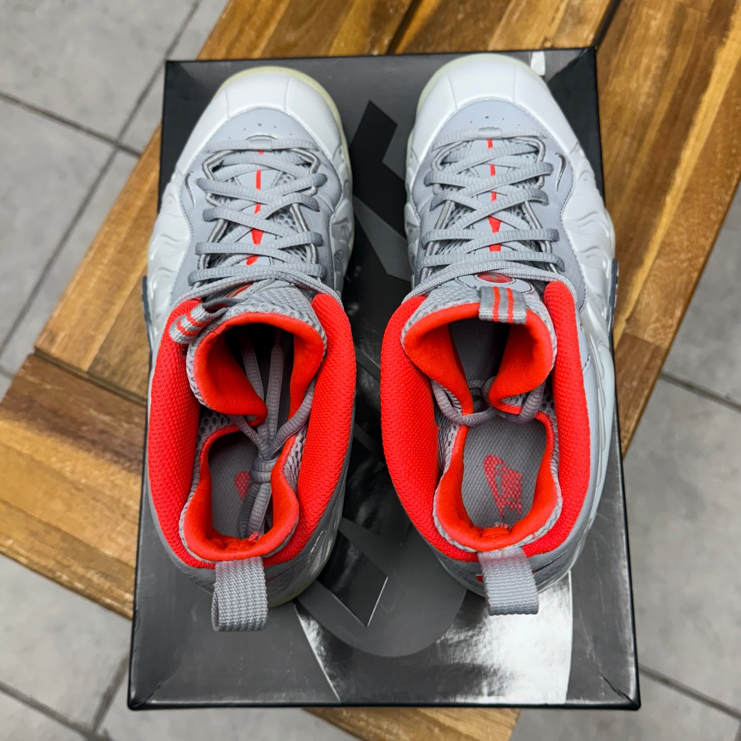 Nike Little Posite Pro Pure Platinum (GS/Worn)