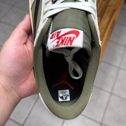 Jordan 1 Low OG x Travis Scott Medium Olive (Worn)