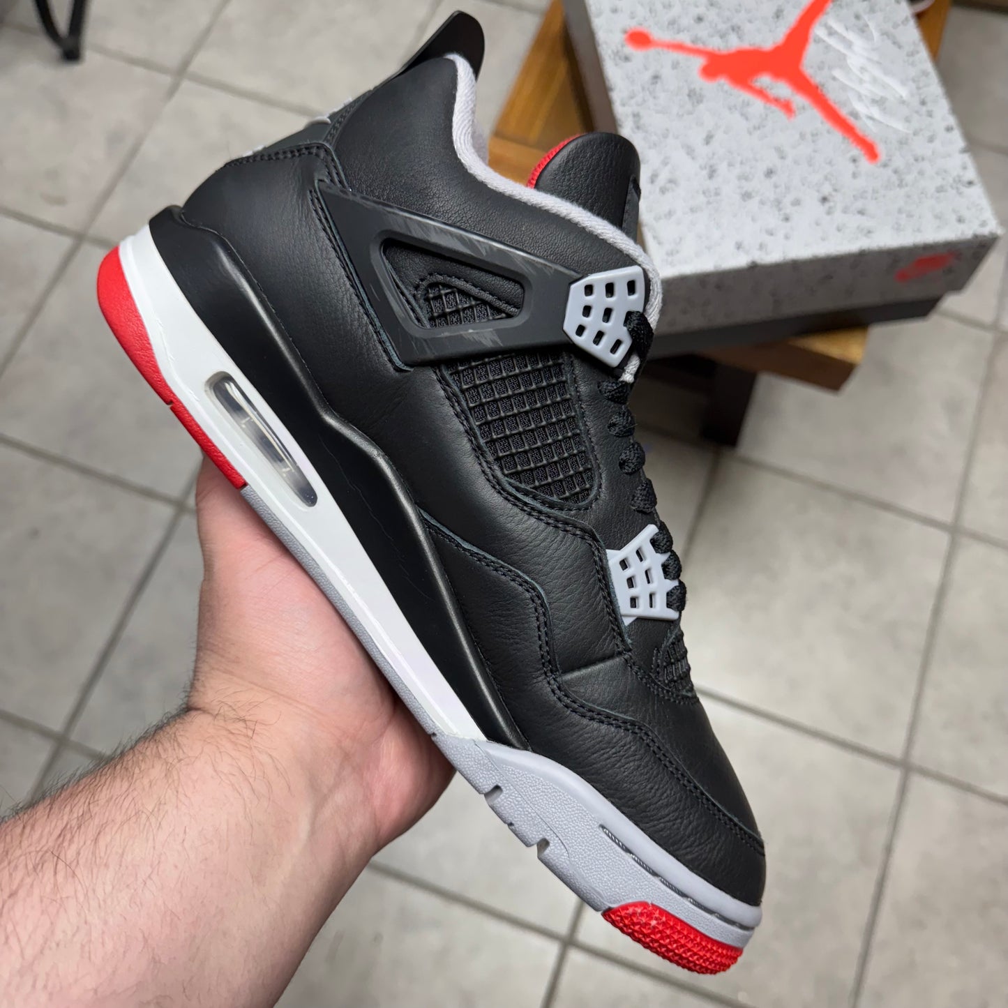 Jordan 4 Bred Reimagined (Worn)