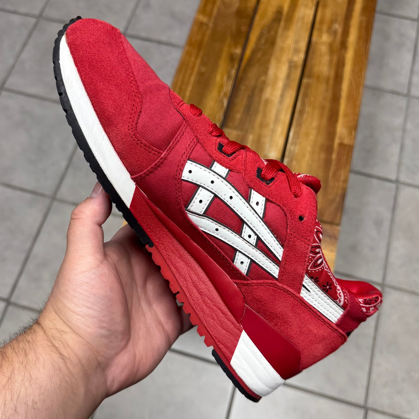 ASICS Gel Lyte 3 Red Bandana (Worn)