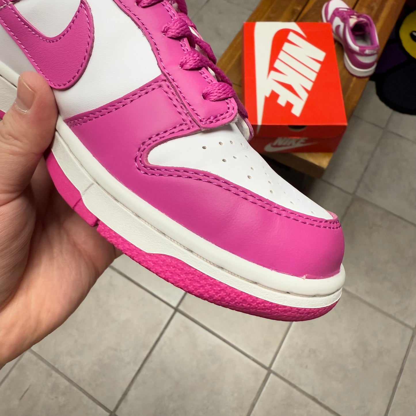 Dunk Low Active Fuchsia (GS/Worn)