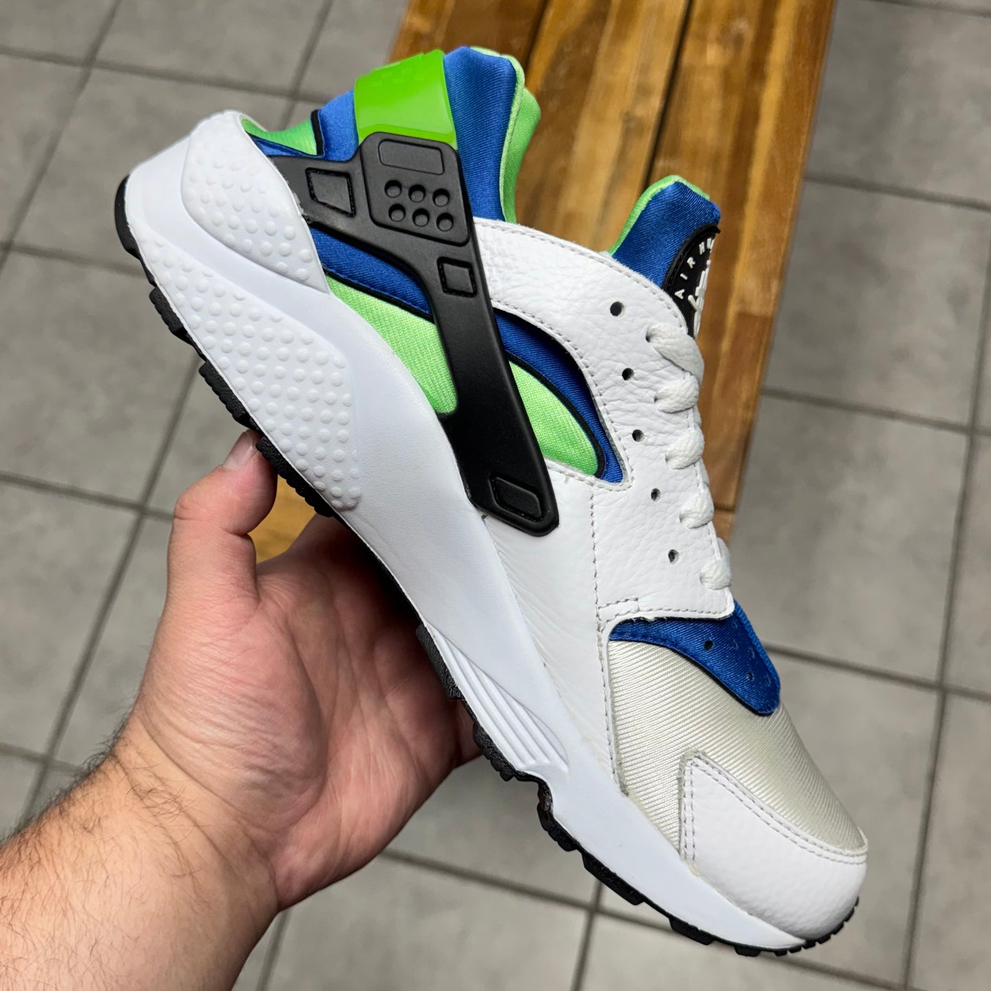 Air Huarache Scream Green 2014 (Worn)