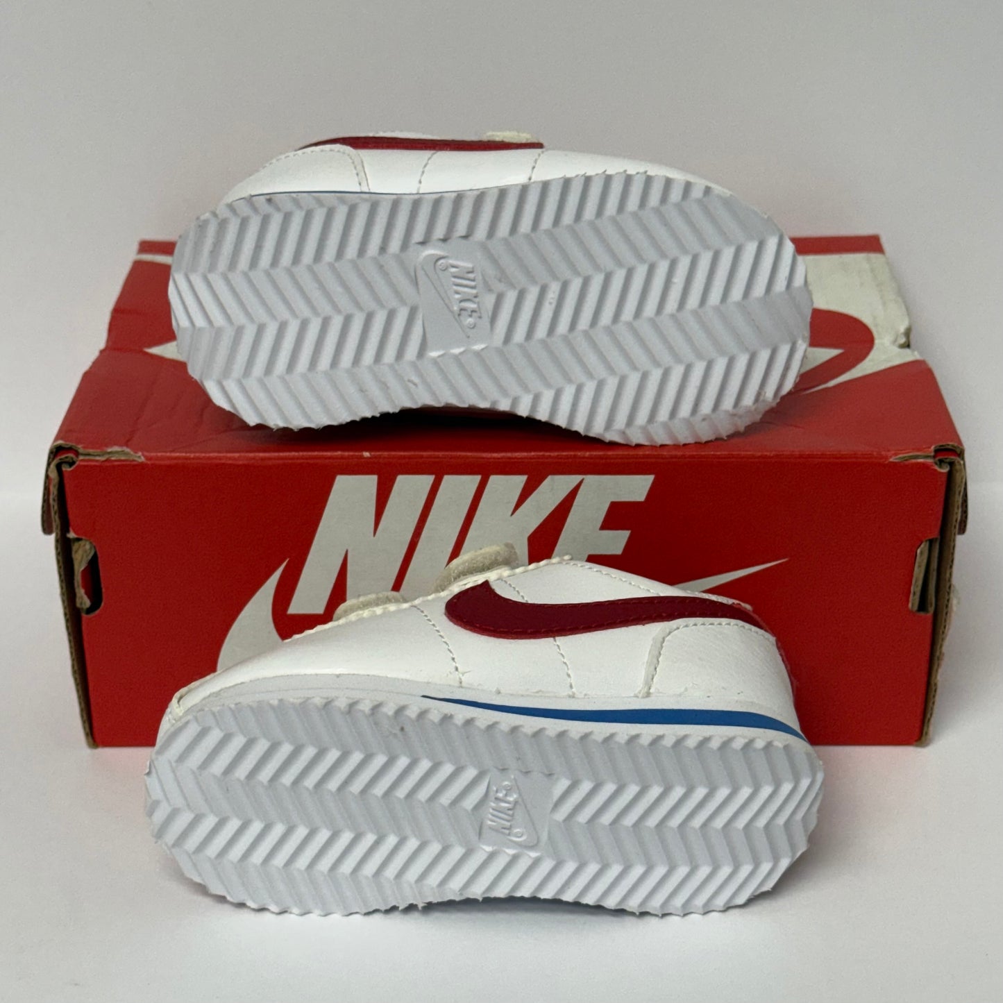Nike Cortez White Varsity Red TD (Worn)