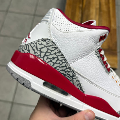 Jordan 3 Cardinal Red (Worn)