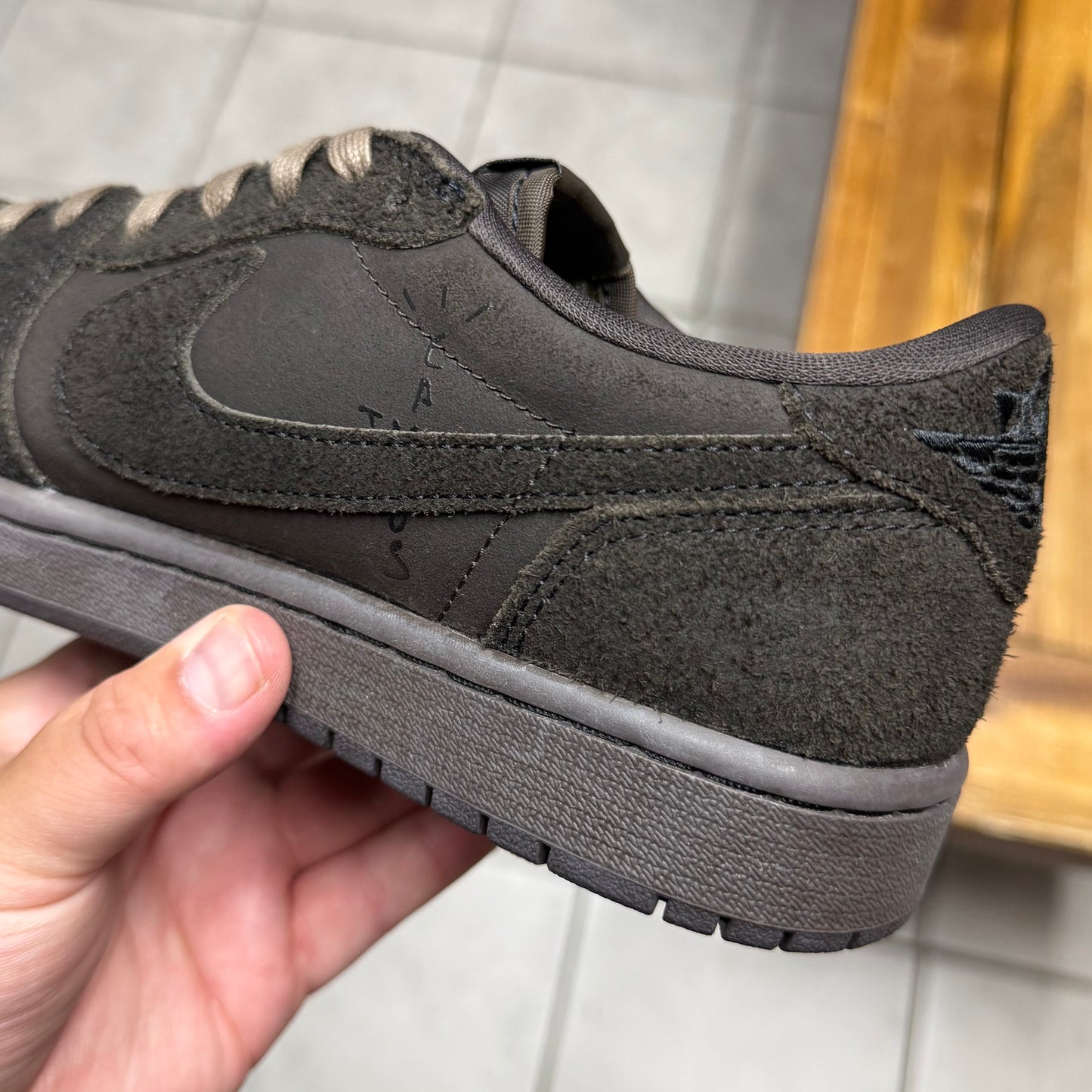 Jordan 1 Low x Travis Scott Velvet Brown (Worn)