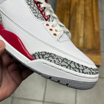Jordan 3 Cardinal Red (Worn)