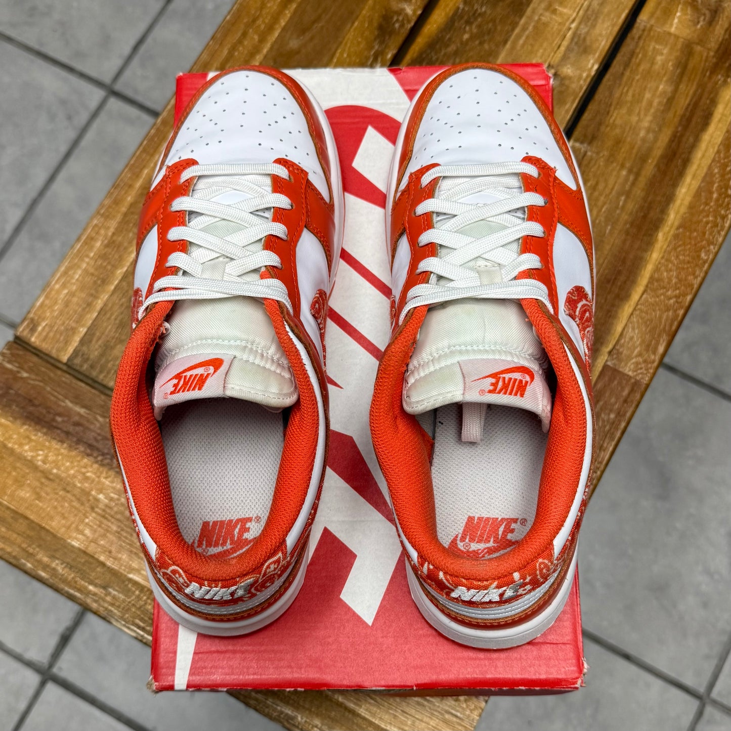 Dunk Low Orange Paisley (Worn)