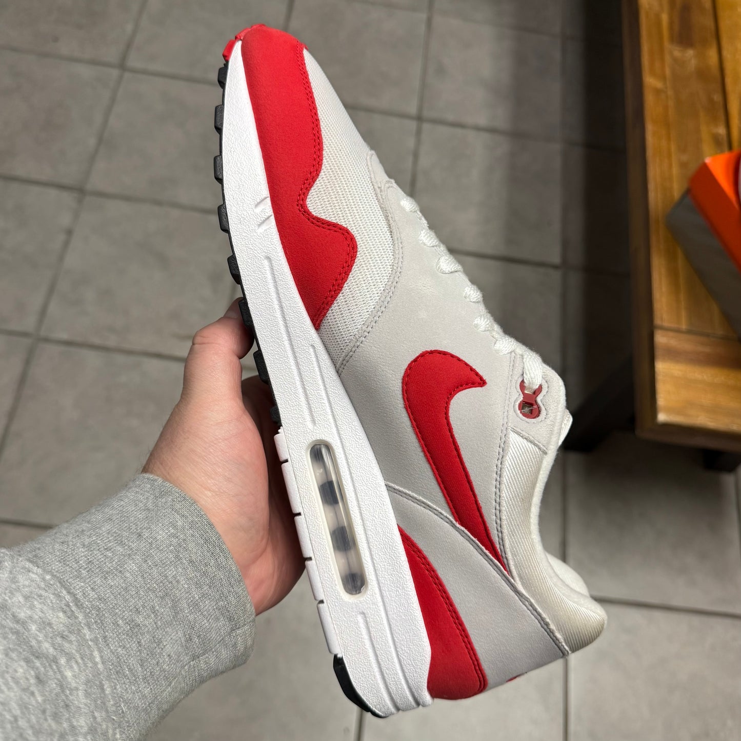Air Max 1 OG Anniversary Red (Worn)