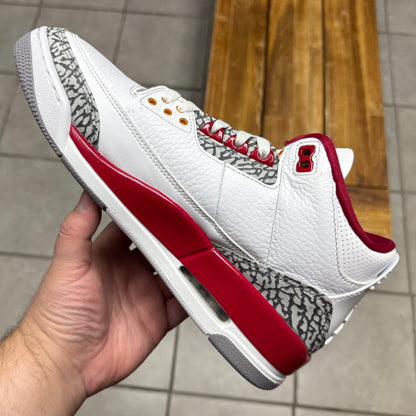 Jordan 3 Cardinal Red (Worn)
