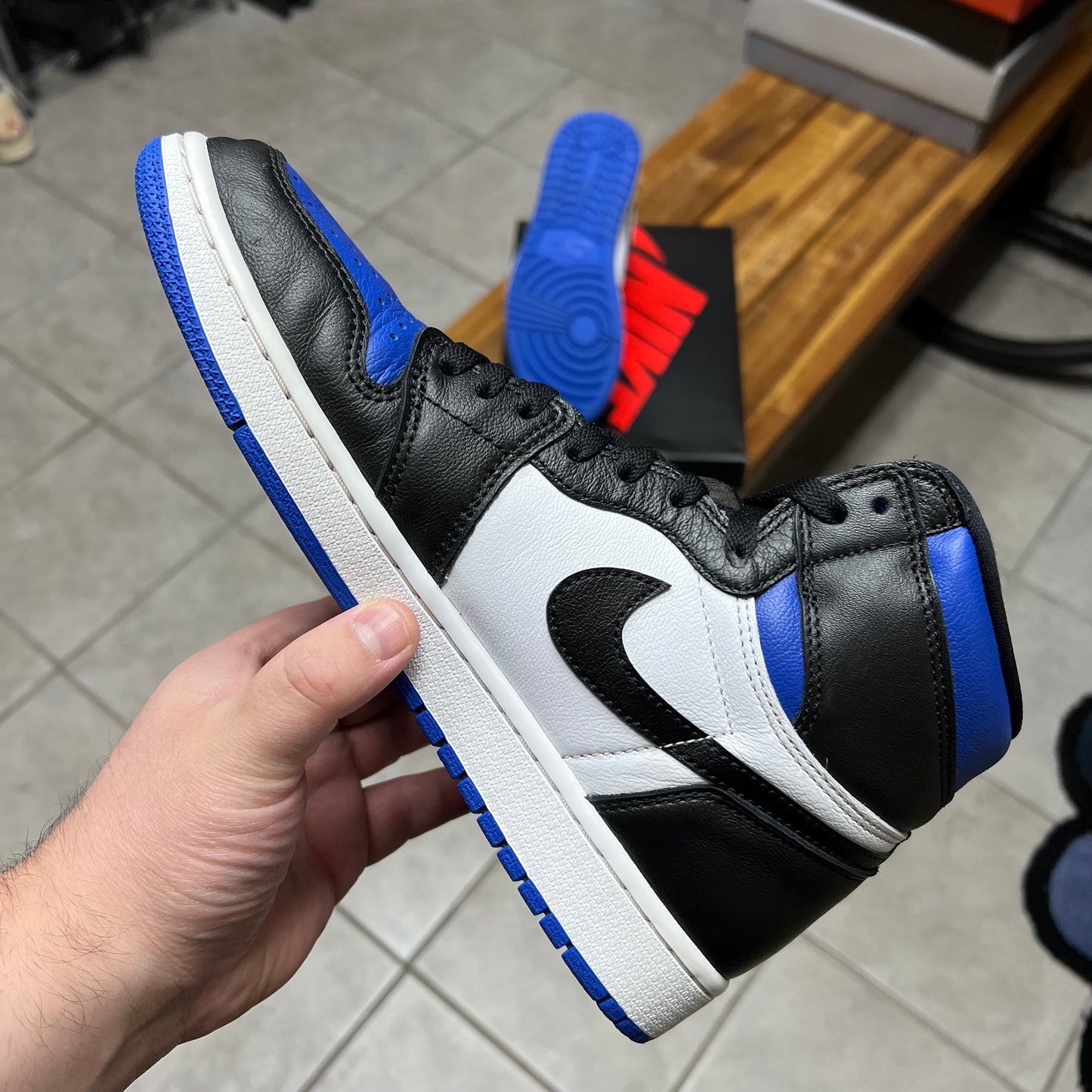 Jordan 1 High OG Royal Toe (Worn)