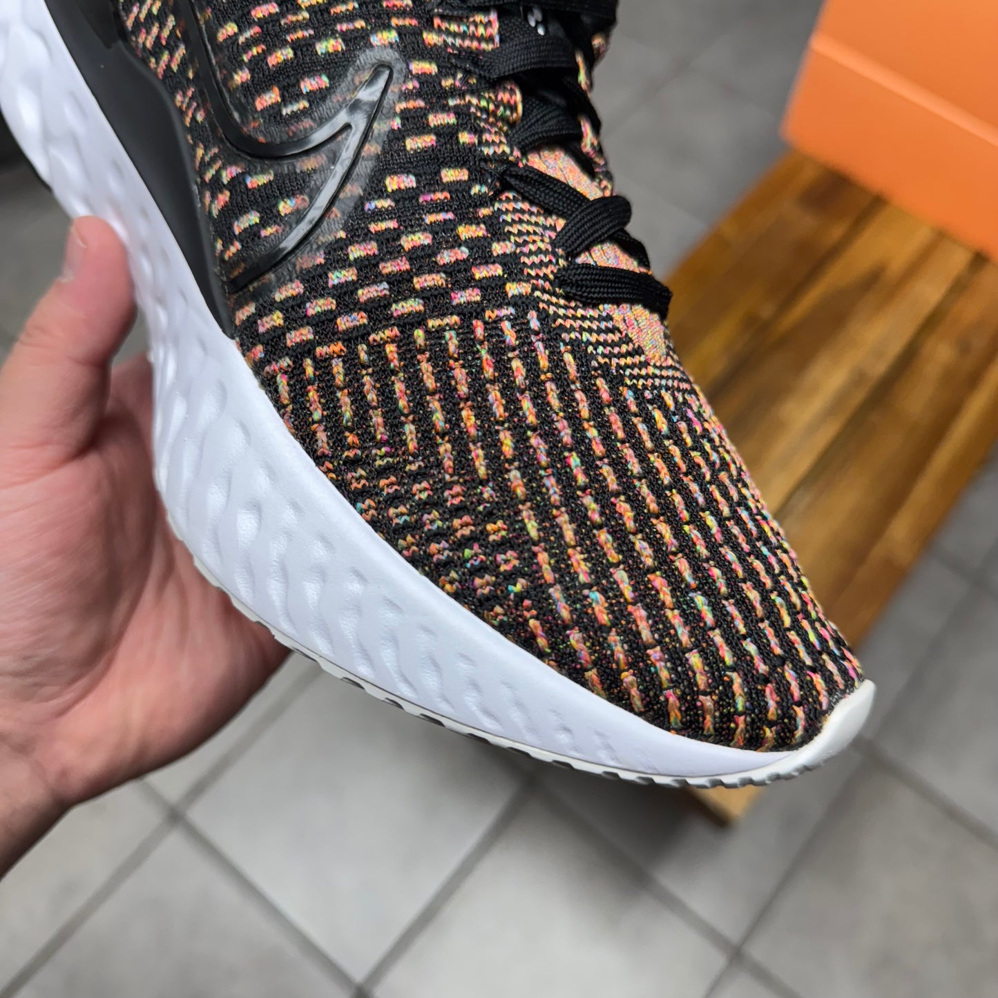 Nike React Infinity Run Flyknit 3 Black Multi (Worn)