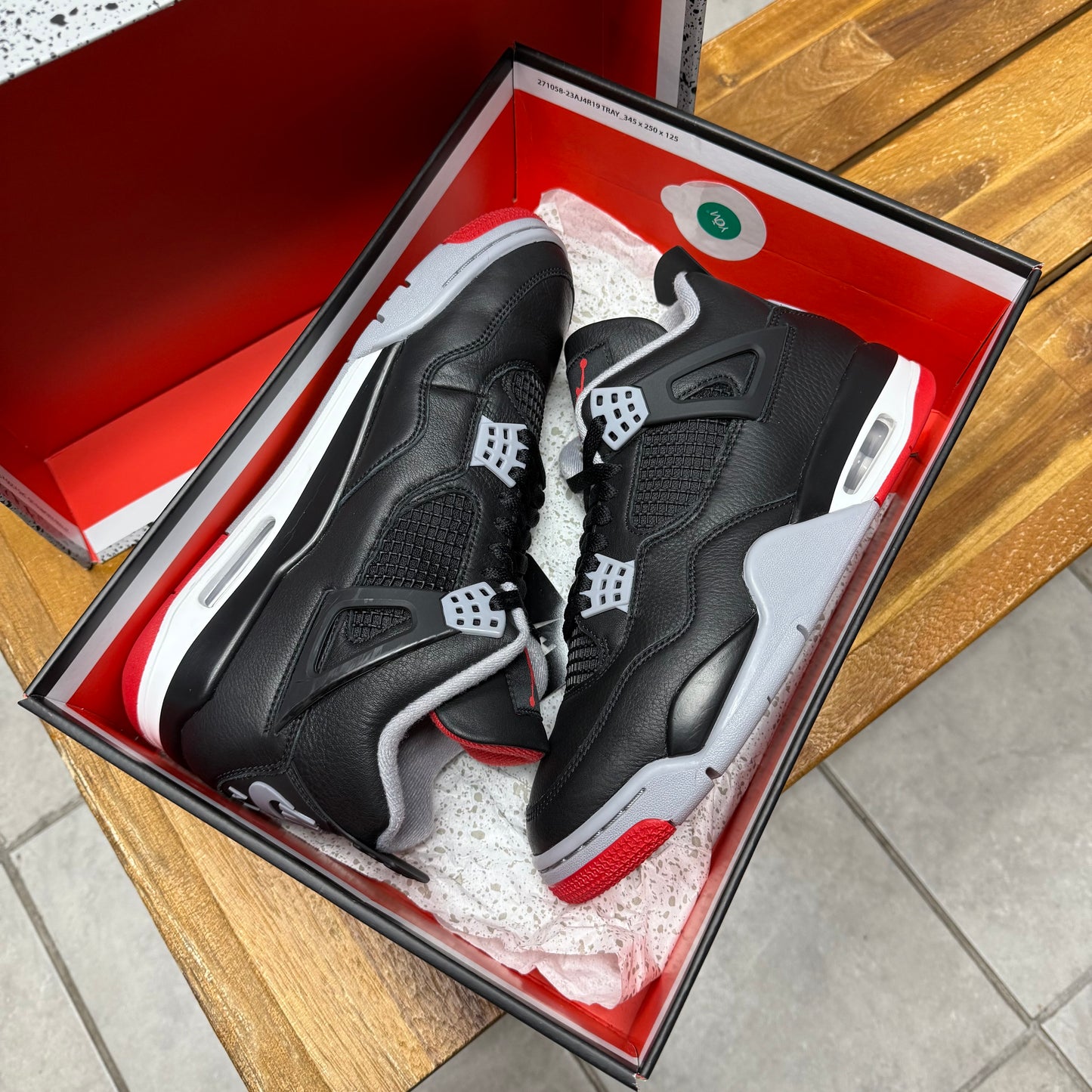 Jordan 4 Bred Reimagined (Worn)