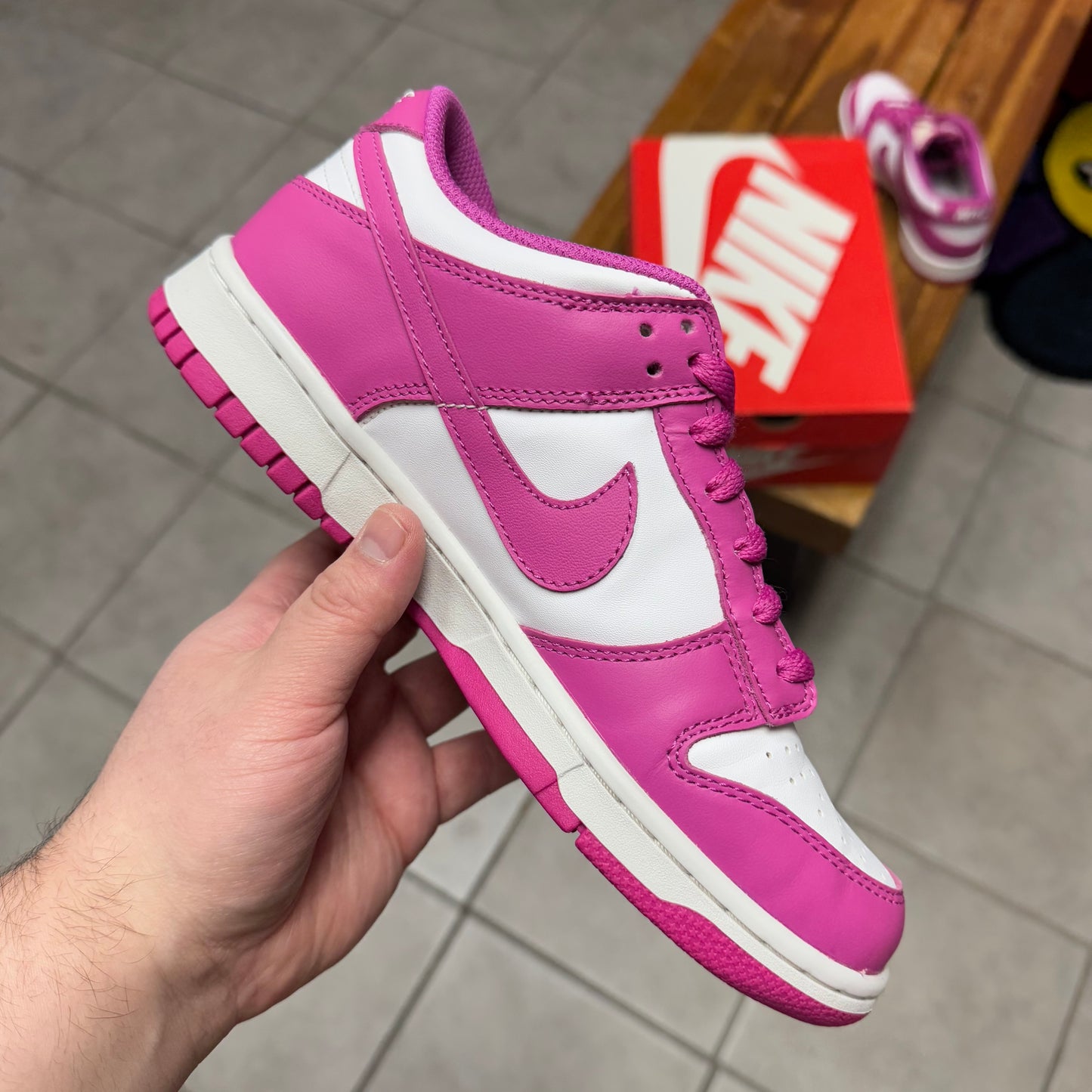 Dunk Low Active Fuchsia (GS/Worn)