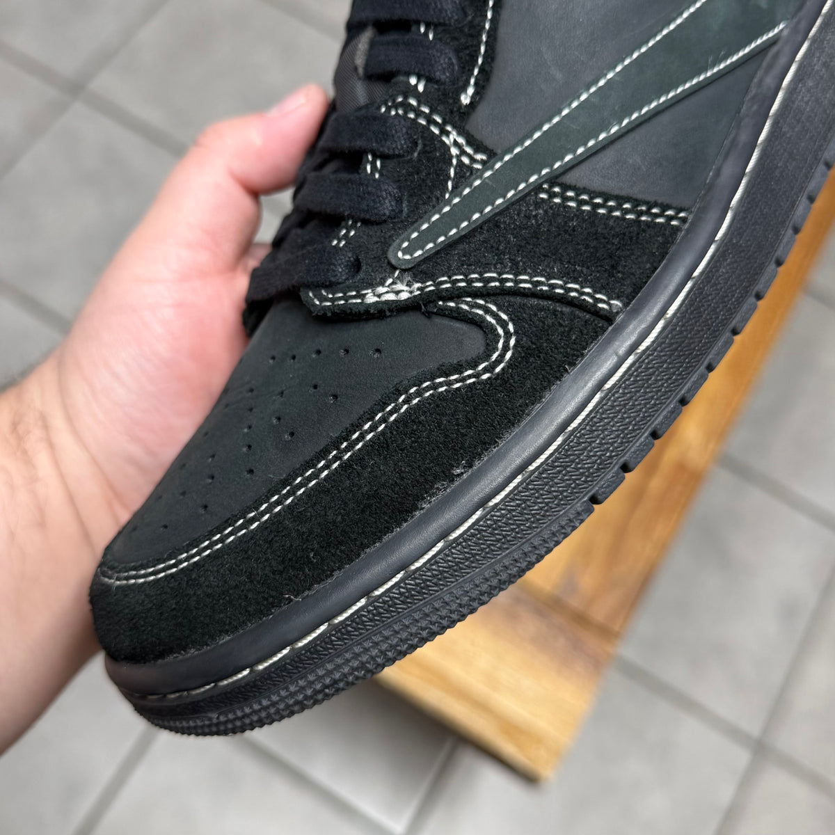 Jordan 1 Low OG x Travis Scott Black Phantom (Worn)